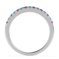 Half Eternity Pave Classic Agava Band
