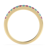 Half Eternity Pave Classic Agava Band