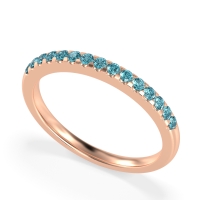 Half Eternity Pave Classic Agava Band