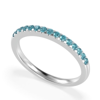 Half Eternity Pave Classic Agava Band