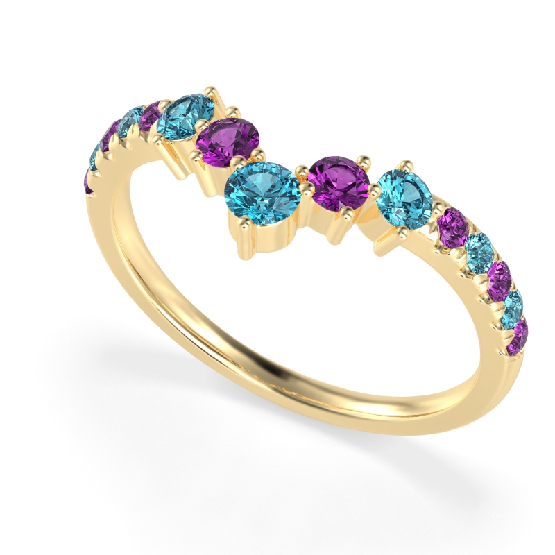 Graduated Stone Chevron Samala Band