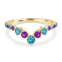 Graduated Stone Chevron Samala Band