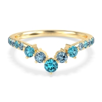 Graduated Stone Chevron Samala Band
