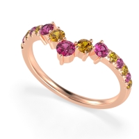 Graduated Stone Chevron Samala Band