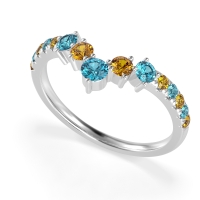 Graduated Stone Chevron Samala Band