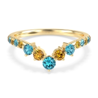 Graduated Stone Chevron Samala Band