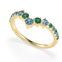 Graduated Stone Chevron Samala Band