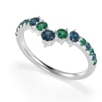 Graduated Stone Chevron Samala Band