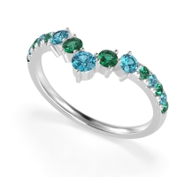 Graduated Stone Chevron Samala Band