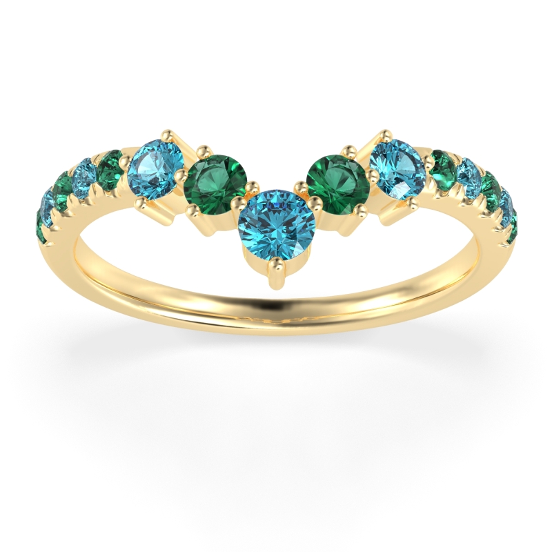 Graduated Stone Chevron Samala Band