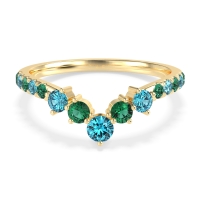 Graduated Stone Chevron Samala Band