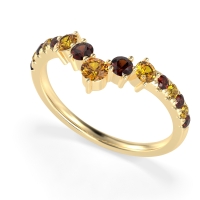 Graduated Stone Chevron Samala Band