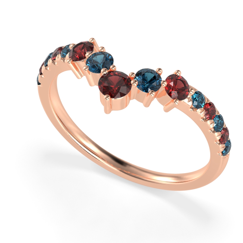 Graduated Stone Chevron Samala Band