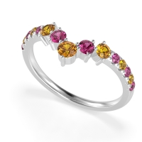 Graduated Stone Chevron Samala Band