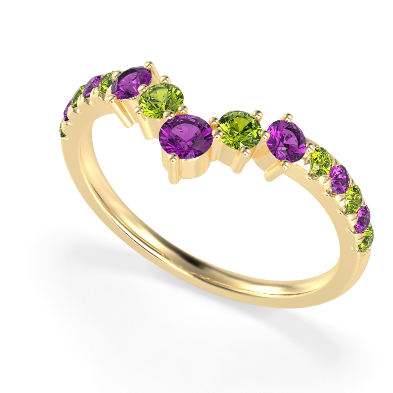 Graduated Stone Chevron Samala Band