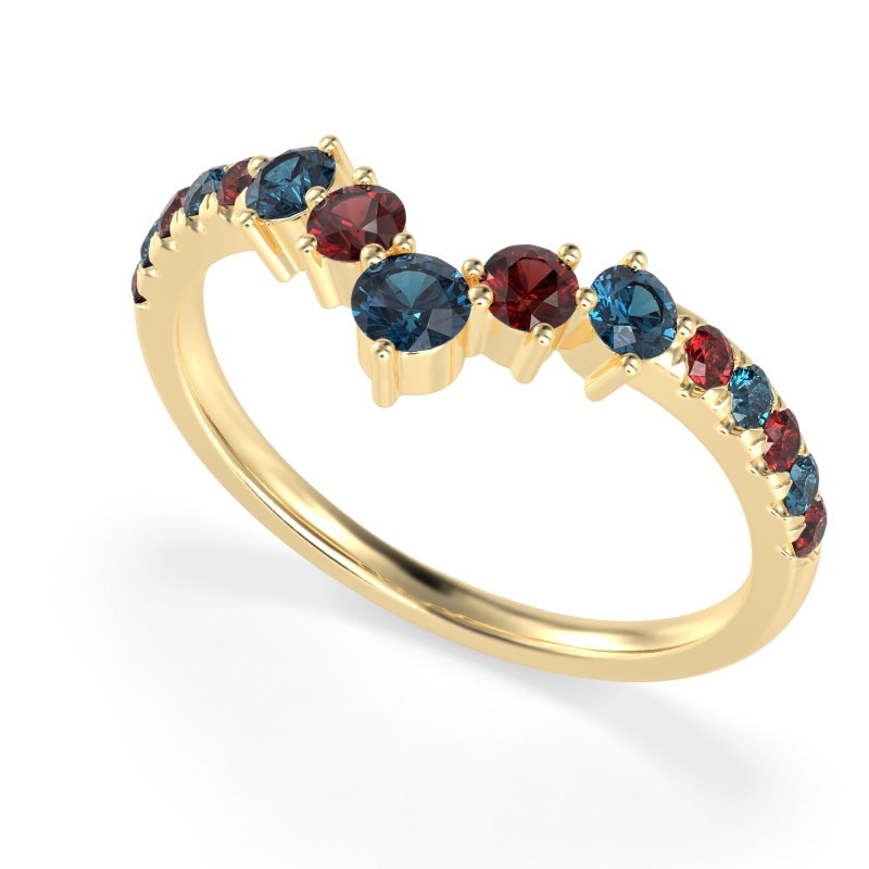 Graduated Stone Chevron Samala Band