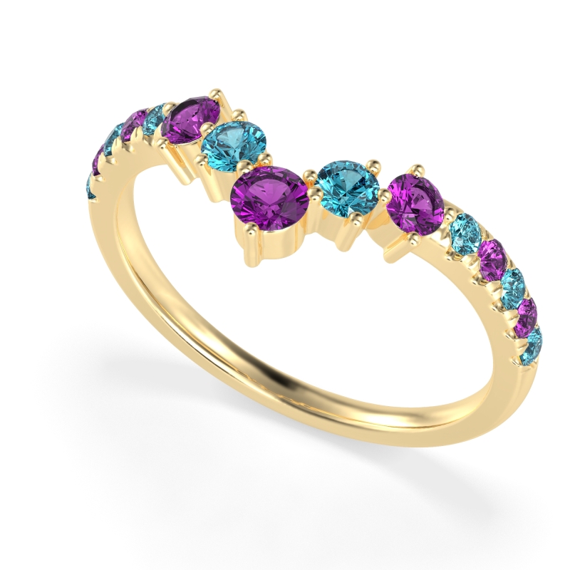 Graduated Stone Chevron Samala Band