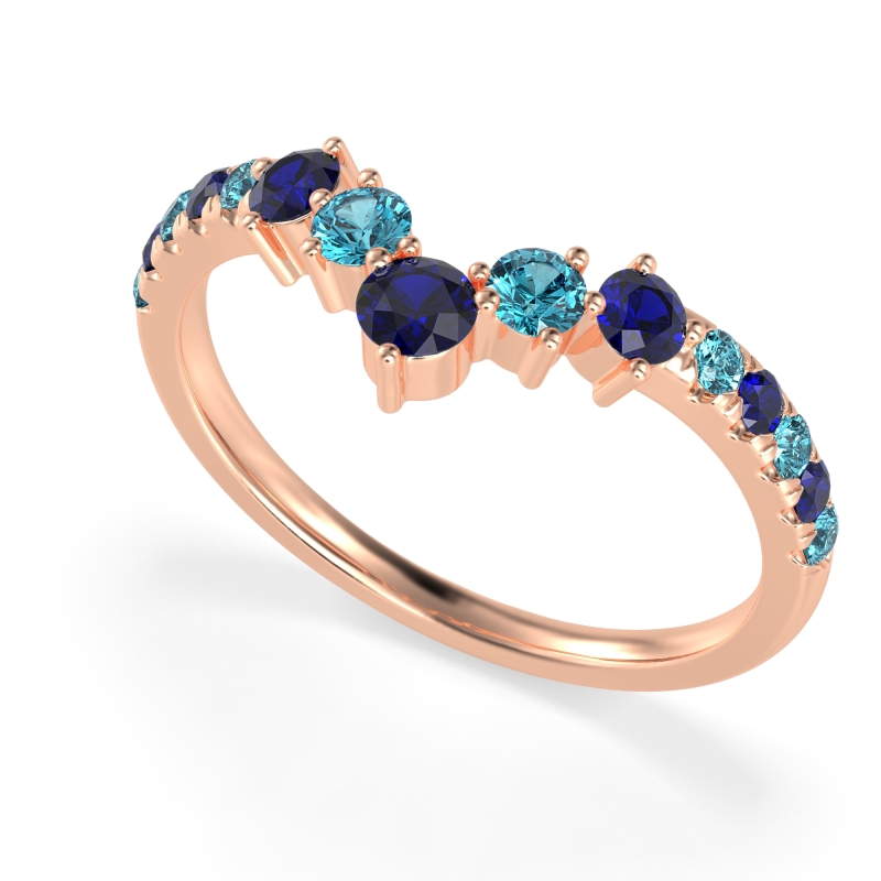 Graduated Stone Chevron Samala Band