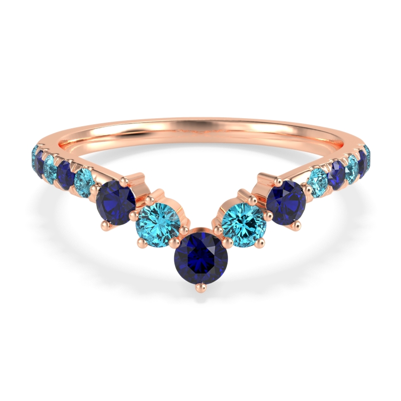 Graduated Stone Chevron Samala Band