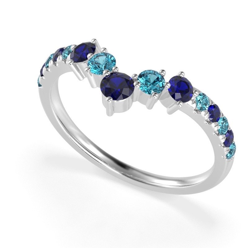 Graduated Stone Chevron Samala Band