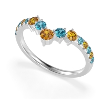 Graduated Stone Chevron Samala Band