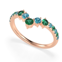 Graduated Stone Chevron Samala Band