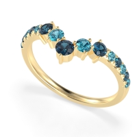 Graduated Stone Chevron Samala Band