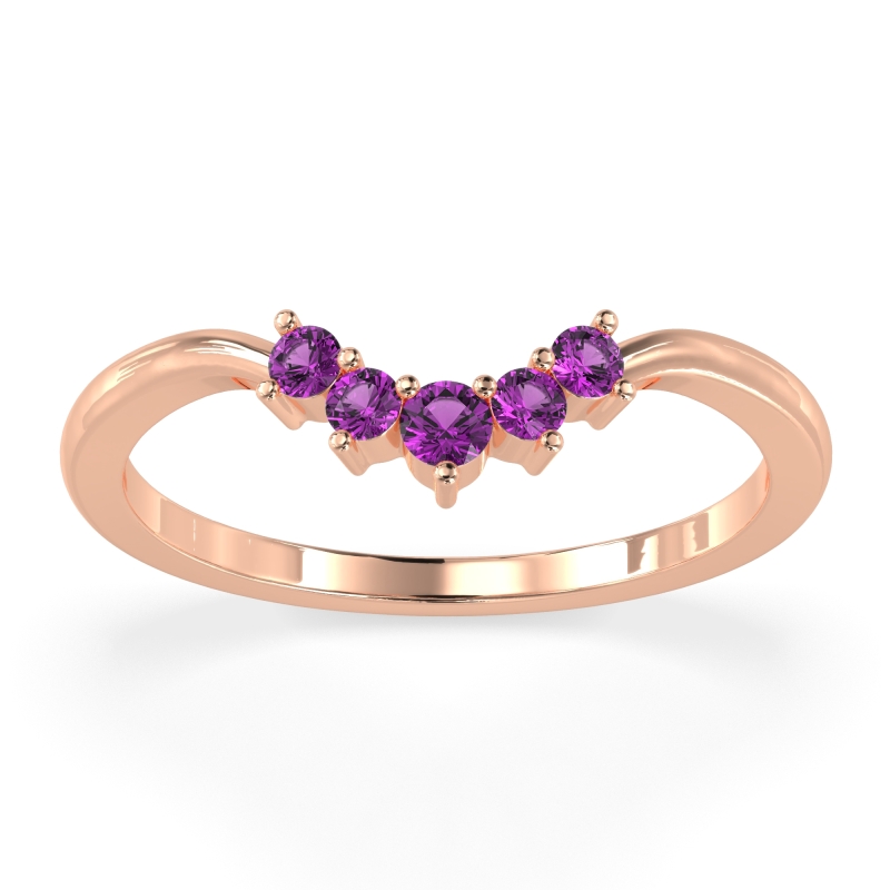 Curved Minimalist Wedding Pala Band