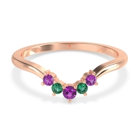 Curved Minimalist Wedding Pala Band