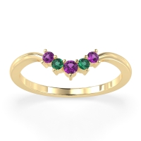 Curved Minimalist Wedding Pala Band