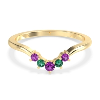 Curved Minimalist Wedding Pala Band