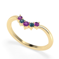 Curved Minimalist Wedding Pala Band