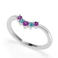 Curved Minimalist Wedding Pala Band