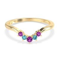 Curved Minimalist Wedding Pala Band