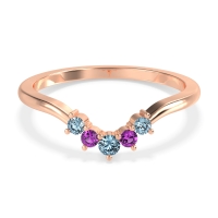 Curved Minimalist Wedding Pala Band