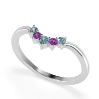 Curved Minimalist Wedding Pala Band