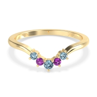 Curved Minimalist Wedding Pala Band