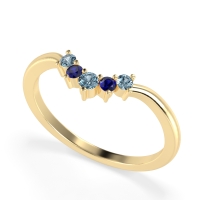 Curved Minimalist Wedding Pala Band