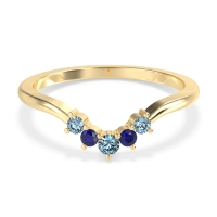 Curved Minimalist Wedding Pala Band