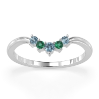 Curved Minimalist Wedding Pala Band