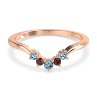 Curved Minimalist Wedding Pala Band