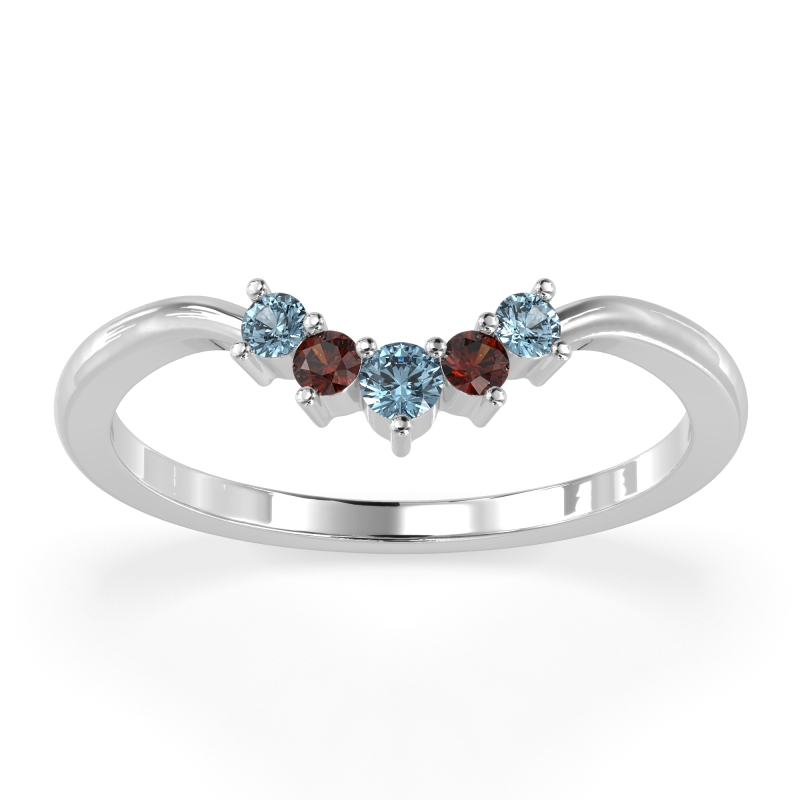Curved Minimalist Wedding Pala Band
