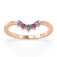 Curved Minimalist Wedding Pala Band