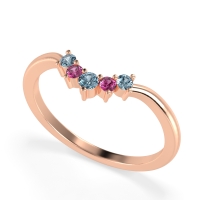 Curved Minimalist Wedding Pala Band