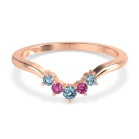 Curved Minimalist Wedding Pala Band