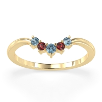 Curved Minimalist Wedding Pala Band