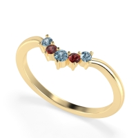 Curved Minimalist Wedding Pala Band