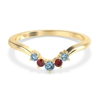 Curved Minimalist Wedding Pala Band