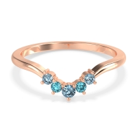 Curved Minimalist Wedding Pala Band