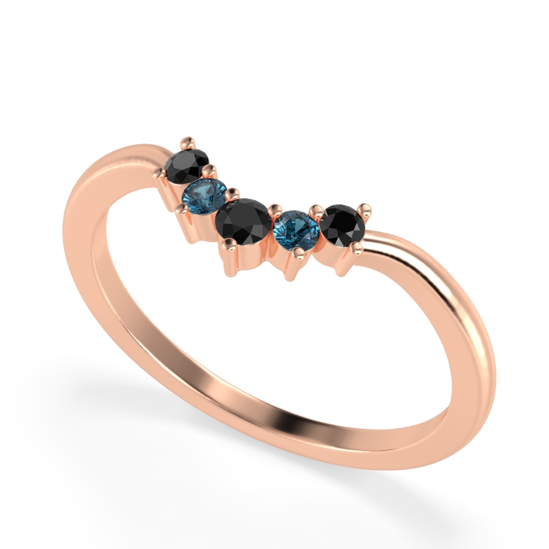 Curved Minimalist Wedding Pala Band